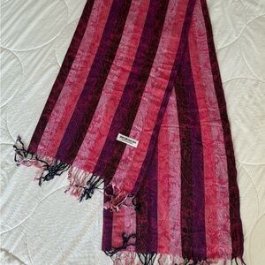 Pashmina Pink and Purple Cashmere Scarf